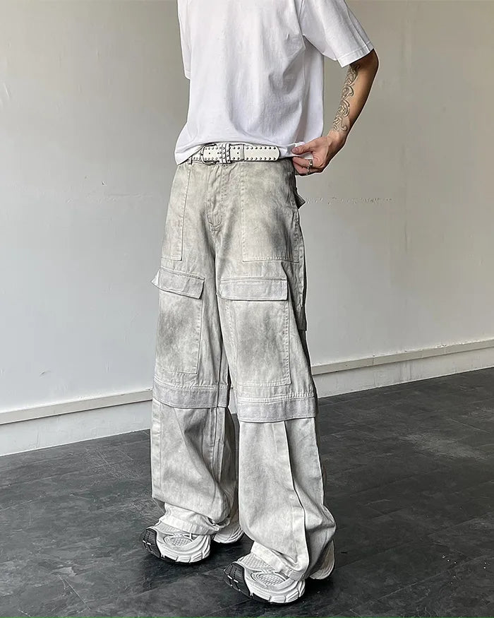 Y2k wide leg jeans ’Shimo’ - TECHWEAR STORM™