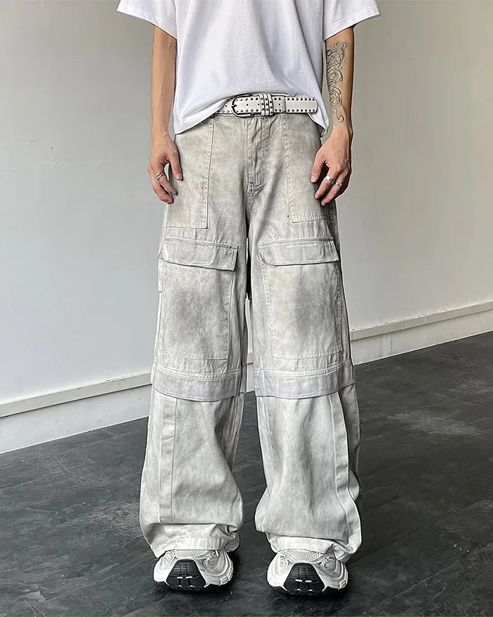 Y2k wide leg jeans ’Shimo’ - TECHWEAR STORM™