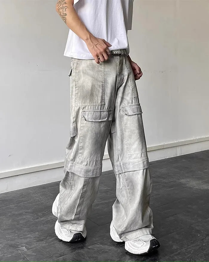 Y2k wide leg jeans ’Shimo’ - TECHWEAR STORM™