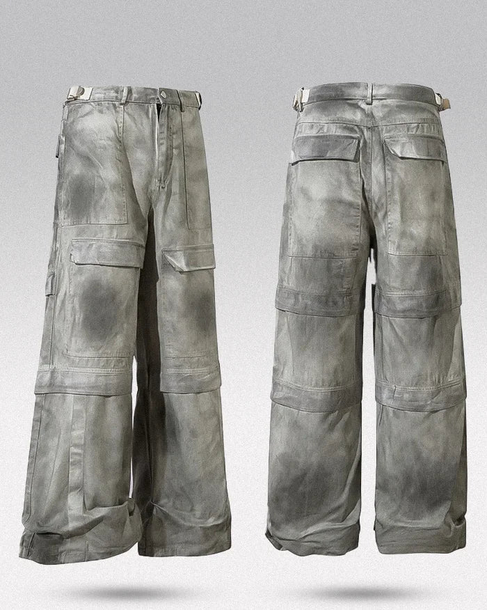 Y2k wide leg jeans ’Shimo’ - TECHWEAR STORM™