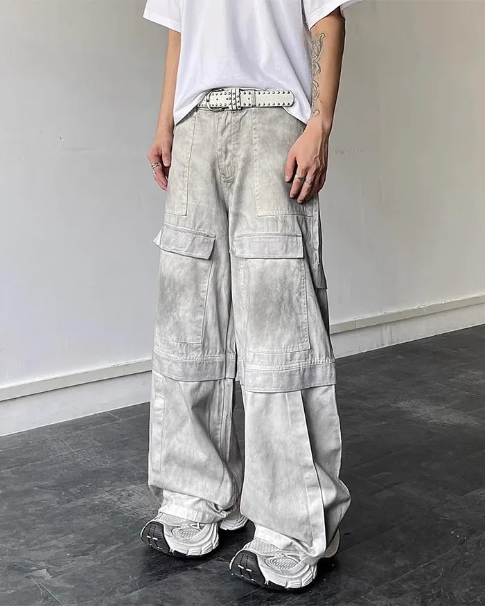 Y2k wide leg jeans ’Shimo’ - TECHWEAR STORM™